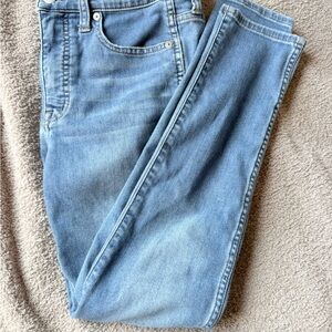 Madewell 10” High Rise Skinny Crop Jean Size 25 Light Denim Wash